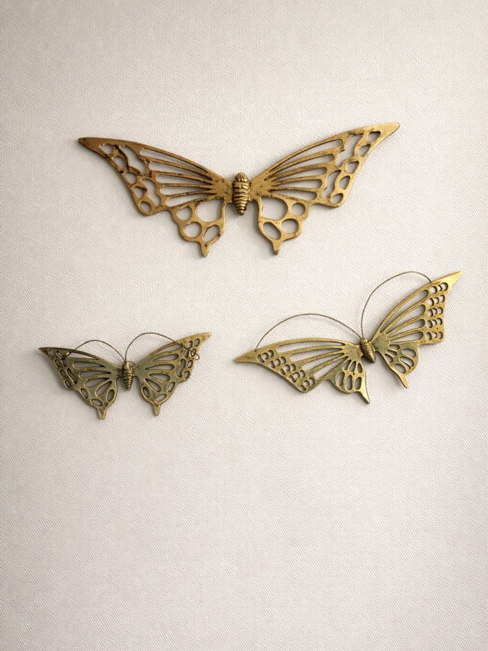Elegant Gold Butterfly Wall Decor Set